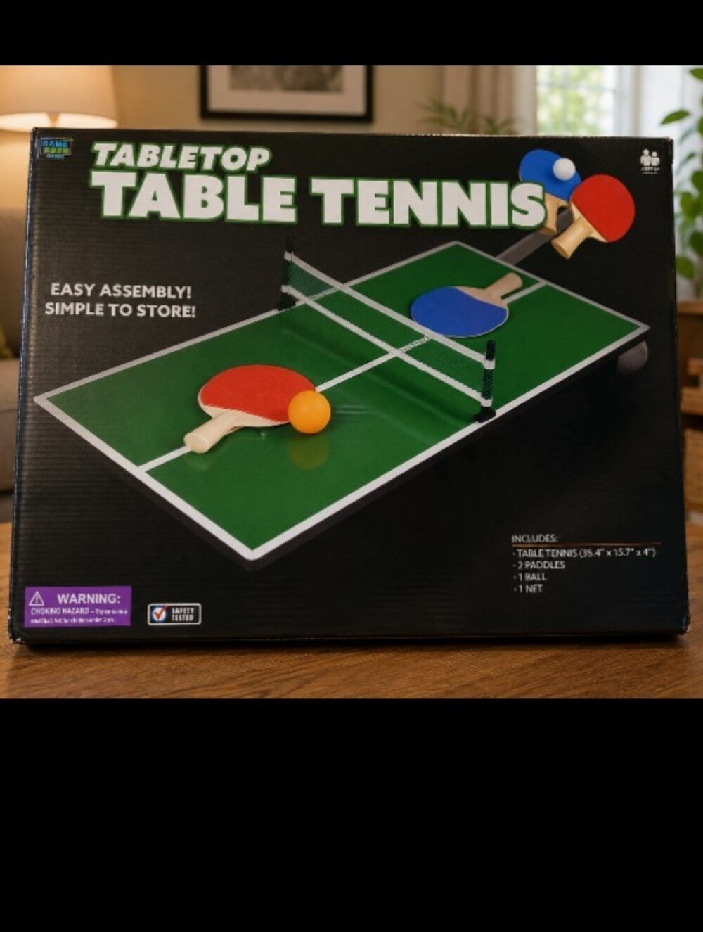 Tabletop Table Tennis Set